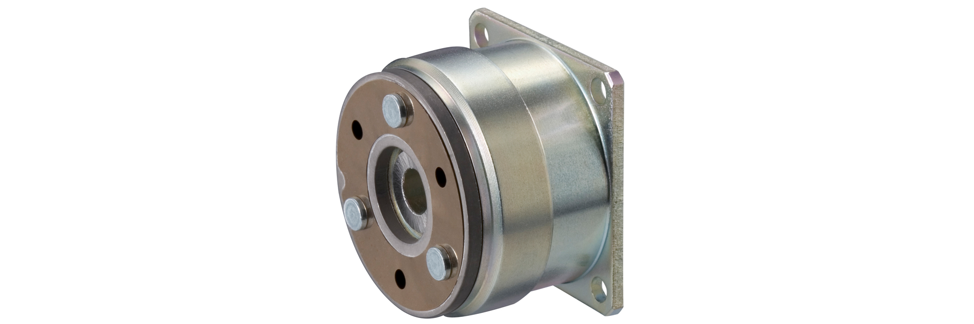 三木プーリの励磁作動形クラッチ 102タイプ（13型・15型・11型）フランジ取り付け形製品画像（壁面取り付け用・電磁クラッチ・動力伝達制御）