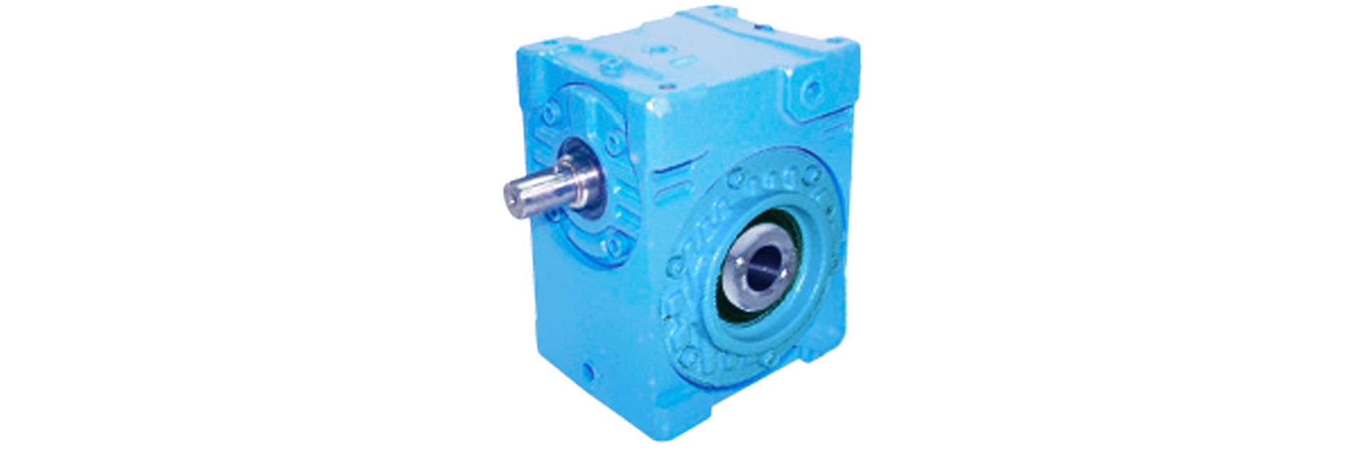 三木プーリのマキシンコー ウォーム減速機 MAOWタイプ／MAOWPタイプ 製品画像（中空軸直交構造・高減速比・伝動機器）