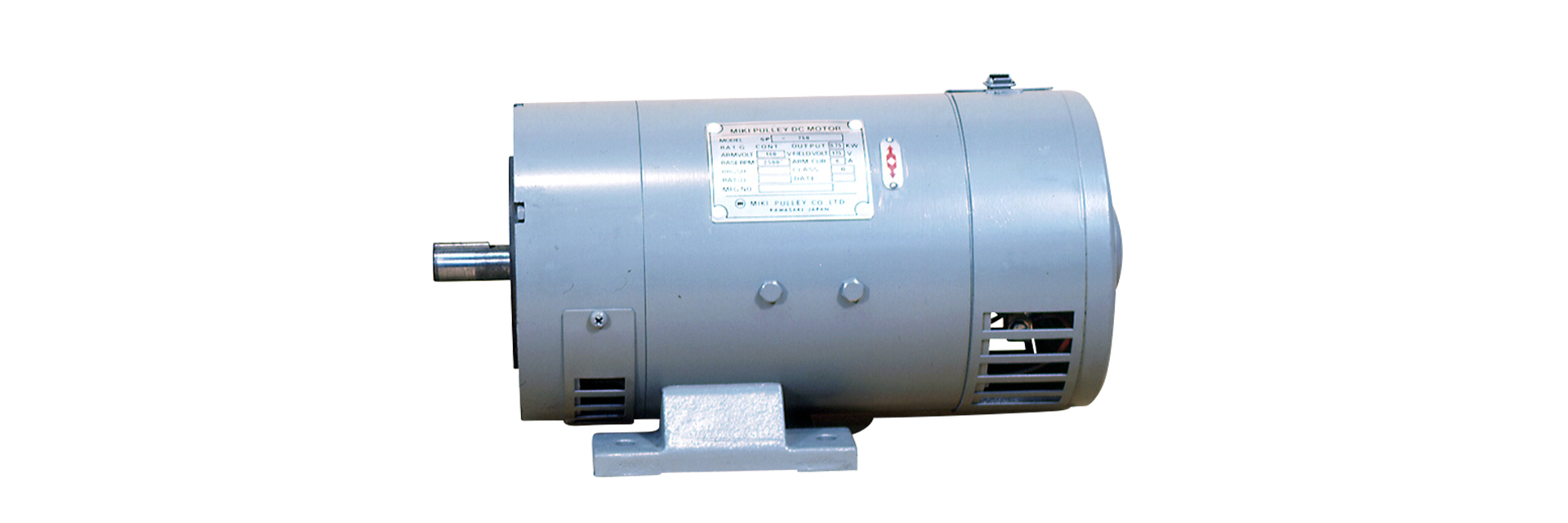 三木プーリのSYD-Eタイプ 直流モータ単体製品画像（DCモータ・高精度速度調整・産業用モータ）