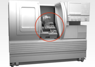 CNC旋盤 使用装置全体イメージ