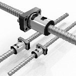 三木プーリの採用関連企業製品イメージ 黒田精工のサイドデフレクタ方式ボールねじ（高負荷対応と滑らかな循環機構を備えた精密送り機構）