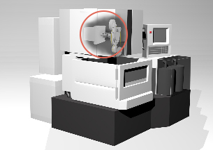 ワイヤー放電加工機 使用装置全体イメージ