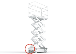 高所作業車 使用装置全体イメージ