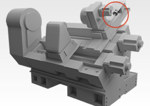 工作機械の縦軸 使用装置全体イメージ