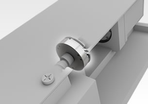 工作機械の縦軸 拡大イメージ