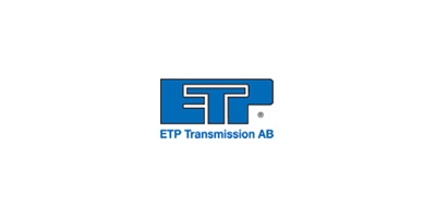 ETP TRANSMISSION ABのロゴ（油圧式軸締結要素など軸継手分野のグループ会社ブランドを示すロゴデザイン）