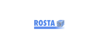 ROSTA AGのロゴ（防振・テンション装置など伝動機器分野のグループ会社ブランドを示すロゴデザイン）